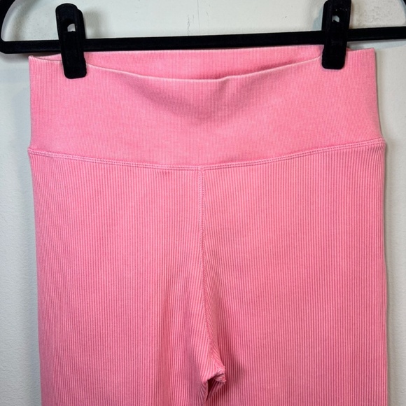 OFFLINE by Aerie Women's Main Squeeze High Waisted 7/8 Leggings Pink Textured XL - Picture 4 of 10